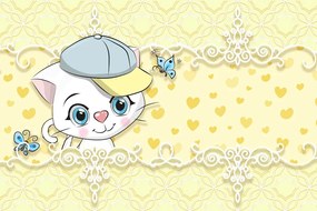 Carta da parati – Gattino curioso