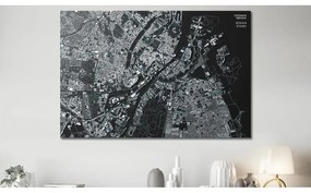 Quadri di sughero  Close up of Copenhagen [Cork Map]  Larghezza x Altezza Home decor 60x40