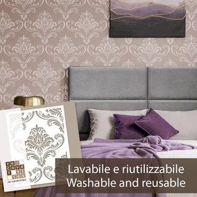 Damascato vintage - Stencil per Pittura e Decorazione