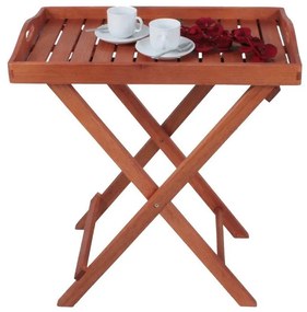 Tavolino da giardino in eucalipto massiccio 42x67 cm Dallas – Garden Pleasure