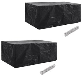 Coperture Arredi Giardino 2pz Polyrattan 8 Persone 229x113 Cm /