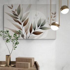 Stampa su tela – Foglie minimaliste in design boho