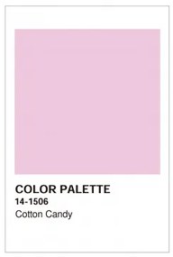 Poster Decorativo (30x40 cm) Color Palette Rosa Candy - Sklum