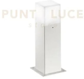 Ges401- paletto alluminio 1 luce attacco e27 colore bianco h.30cm