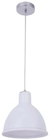 Klausen 111009 - Lampadario a sospensione con filo CREATE 1xE27/11W/230V bianco