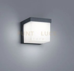 Yangtze appique led 4,5w  400lm, 3000k quadrata antracite 12x12cm ip54