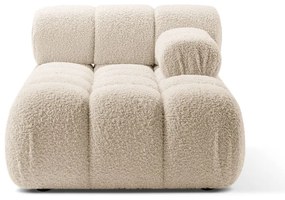 Modulo divano in bouclé beige (angolo destro) Bellis - Micadoni Home