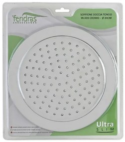Soffione Doccia Tondo Cromo Diametro 24 cm UltraSlim