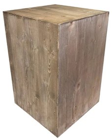 Tronco cubo in picea abies verniciato 300 x 300 x 450 mm