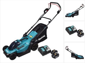 Rasaerba a batteria Makita dlm 330 RF2 18 v 33 cm 30 l + 2x batteria ricaricabile 3,0 Ah + caricabatterie