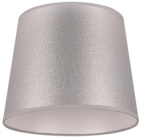 Duolla - Paralume per lampada da tavolo CLASSIC M E27 diametro 24 cm argento