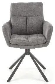 Sedia da pranzo HALSA 1 pezzo grigia