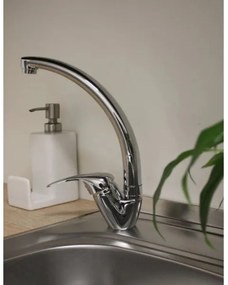 RAV Slezák SA006.0/3 - Miscelatore per lavello SAZAVA 26,5 cm, cromo lucido