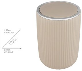 WENKO 25187100 - Cestino AGROPOLI 19x27 cm beige