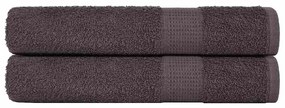 Asciugamani 2 Pz Antracite 100x200 Cm 360 G/m² 100% Cotone /