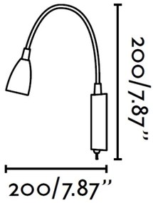 FARO 40994 - Applique LOKE LED/3W/230V