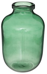 Vaso 23 cm in vetro verde