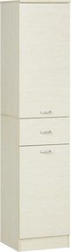 Mobile a Colonna per Bagno 34x34x150 cm 2 Ante 1 Cassetto Color Legno...