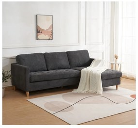 Divano angolare grigio scuro Firenze - House Nordic