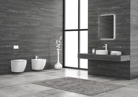 Kamalu - Sanitari sospesi senza brida colore bianco lucido | MIL-BL