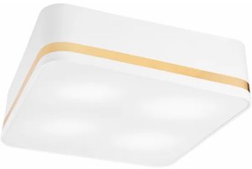 Plafoniera SIRJA SQUARE 4xE27/60W/230V 45x45 cm bianco
