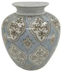 Vaso DKD Home Decor Porcellana Beige Azzurro Arabo 22 x 22 x 25 cm
