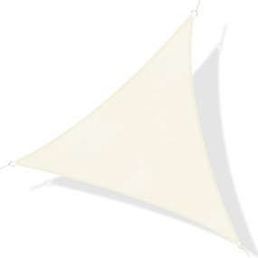 Tenda Vela da Giardino Triangolare in HDPE Crema 4x4x4m...
