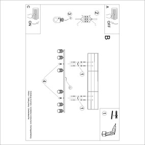Brilagi - Faretto LED CRESTO 6xGU10/10W/230V turchese