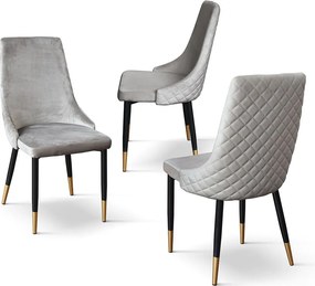 ARLETTE - sedia di design moderno in velluto