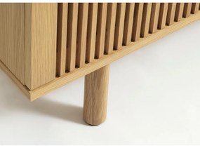 Mobile TV effetto rovere colore naturale 143x55 cm Tiber - Unique Furniture