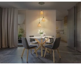 Ledvance - Lampadario a sospensione con filo DECOR RAFFIA 3xE27/15W/230V bastone di rafia