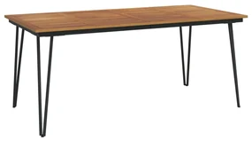 Tavolo giardino con gambe forcella 180x90x75 cm massello acacia