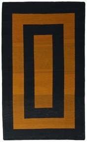 Kilim Tappeto 130x210 Giallo (Iran) Tessuto A Mano