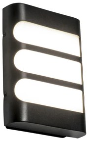 Applique moderna nera con LED IP44 - Gaev