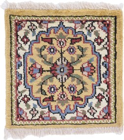 Agra Tappeto orientale 30x30 (Indian) Annodato A Mano