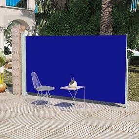 Tenda Laterale Retrattile Per Patio 160x300 Cm Blu /