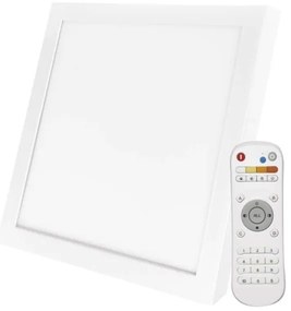 Plafoniera LED dimmerabile 40W 230V + telecomando 2700-6000K quadrata