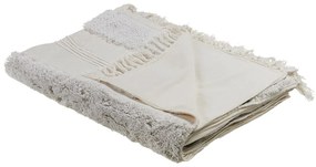 Coperta cotone bianco 130 x 180 cm RAEBARELI Beliani