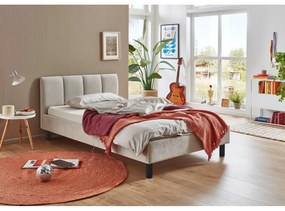 Letto singolo imbottito beige rete non inclusa 120x200 cm Joker – Meise Möbel