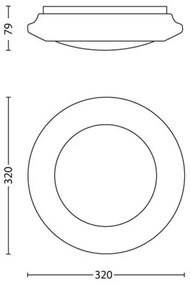 Philips 33362/31/16 - Plafoniera LED MYLIVING CINNABAR LED/16W/230V 2700K