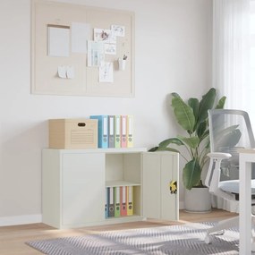 Armadio Classificatore Grigio Chiaro 90x40x70 Cm İn Acciaio /