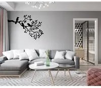 RAMOSCELLO - Adesivo murale wall sticker in vinile 55x115 cm Colore: nero