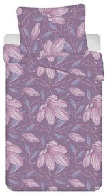 Biancheria da letto in crêpe viola per letto singolo 140x200 cm Orona - Jerry Fabrics