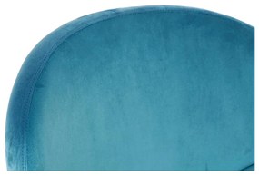 Sedia DKD Home Decor Azzurro Poliestere Metallo Dorato (63 x 57 x 73 cm)