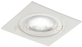 Incasso led mizar orientabile bianco 3w 240lm 4000k 7,5x7,5x4,5cm