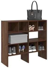 Scarpiere 2 Pz Impilabili Rovere Marrone 89,5x30x40 Cm /