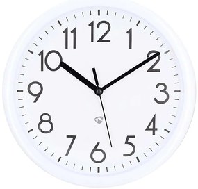 Nedis CLWA105WT - Orologio da parete Ø 22 cm 1xAA bianco