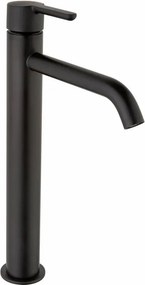 Rubinetto per lavabo getto laminare cristallino Baleno nero spazzolato opaco JACUZZI RUBINETTERIA