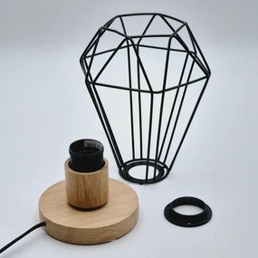Brilagi - Lampada da tavolo WOODY BASKET 1xE27/60W/230V quercia