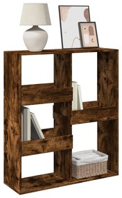 Libreria/divisorio rovere fumo 100x33x115 cm